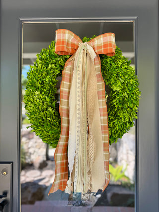 Fall Harvest Wreath Ribbon