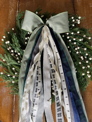 Evergreen Wishes Wreath Ribbon