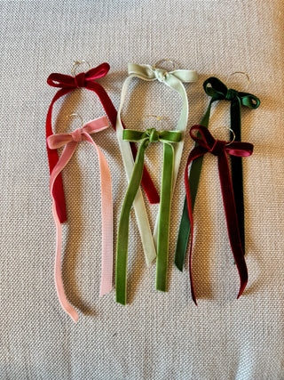 Merry Holiday - Velvet Bow Drink Charms