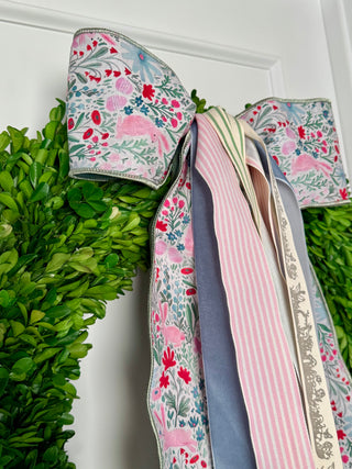 Garden Bunny Wreath Ribbon
