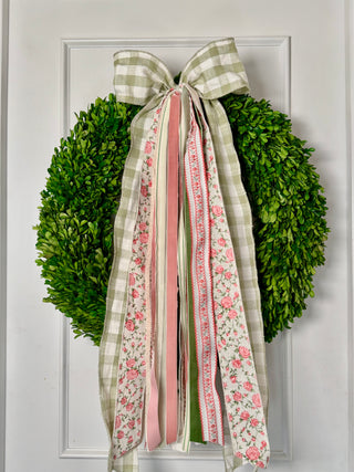 Cottage In Bloom Wreath Ribbon