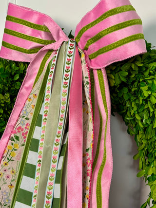 Peony Picnic Wreath Ribbon