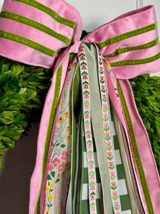Peony Picnic Wreath Ribbon