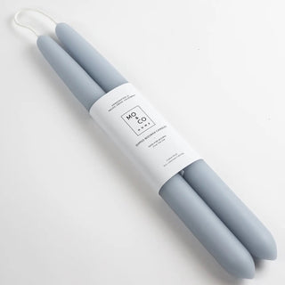 Dipped Beeswax Taper Candles, Bluebell