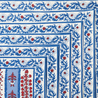 Avignon Placemats Red & Blue, Set of 2