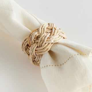 Abaca French Braided Napkin Rings