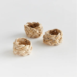 Abaca French Braided Napkin Rings