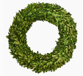 Preserved Boxwood Wreath, Round 24"